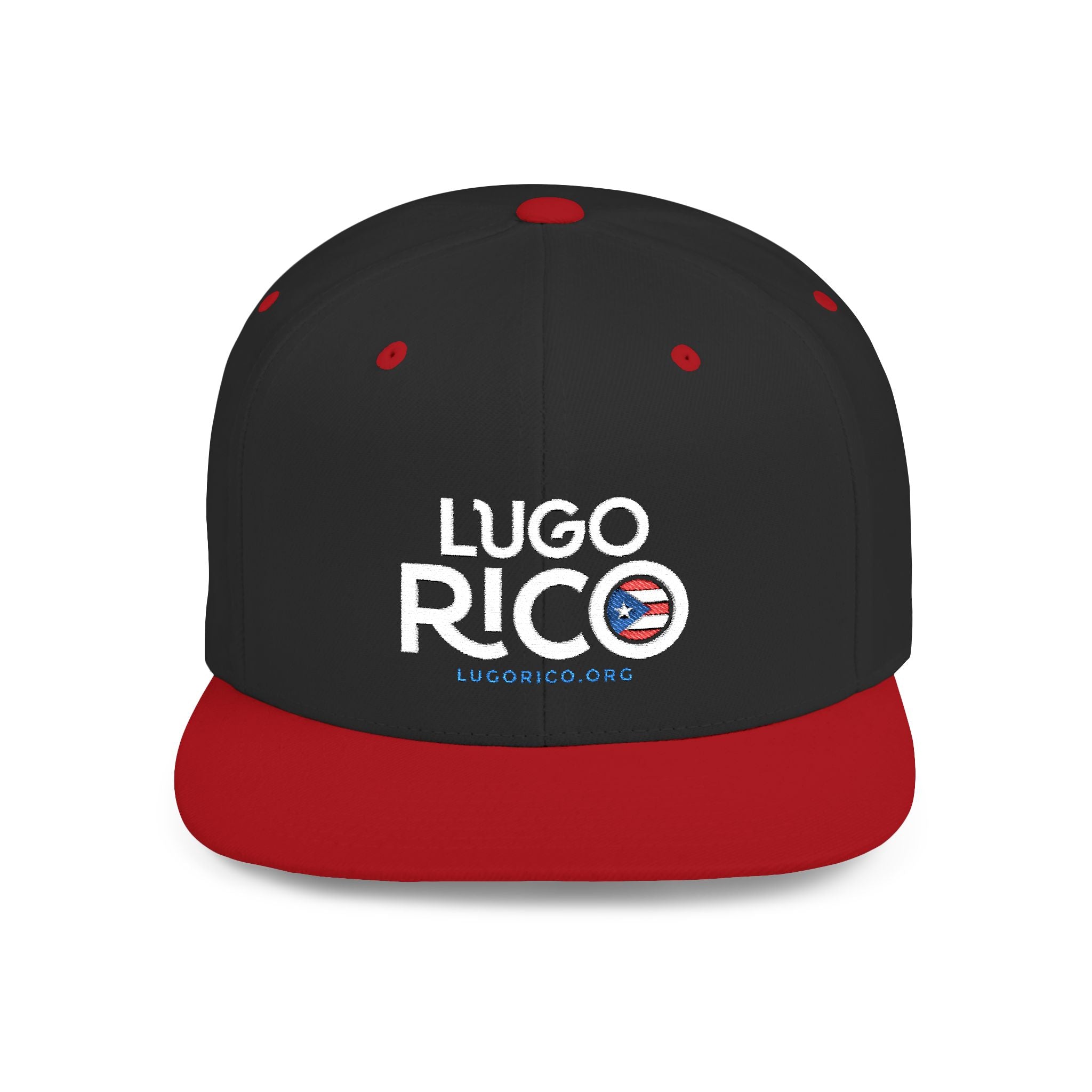 Lugo Rico (stacked logo) Flat Bill Snapback Cap