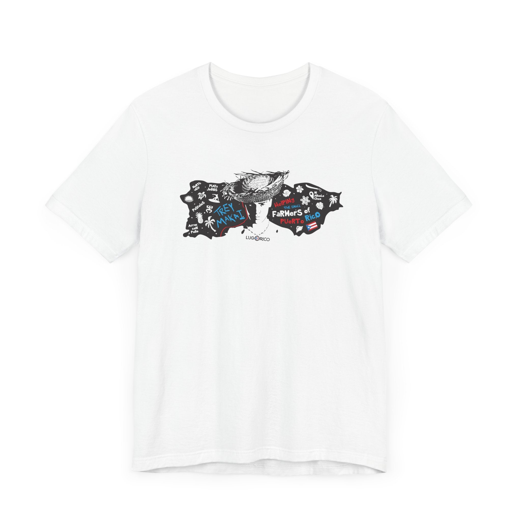 LugoRico TREY-MAKAI-PR-ISLAND Unisex Short Sleeve Tee