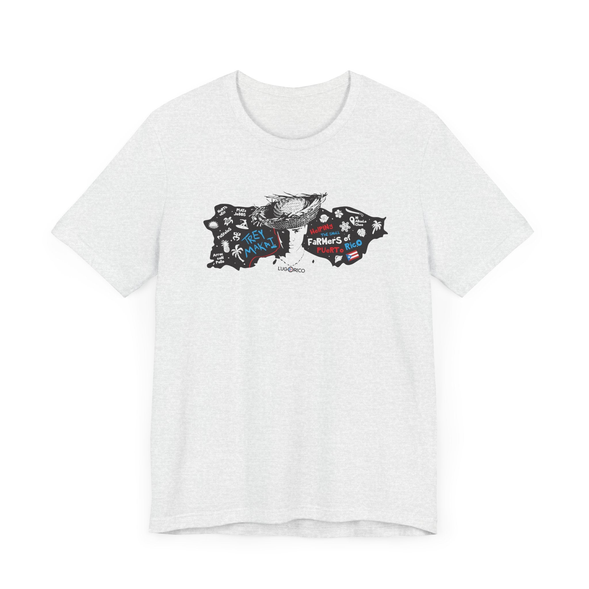 LugoRico TREY-MAKAI-PR-ISLAND Unisex Short Sleeve Tee